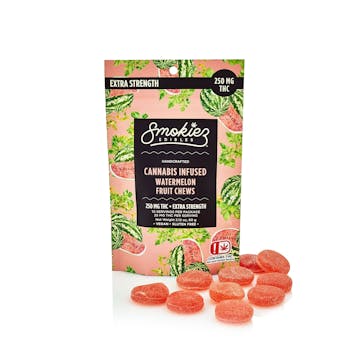Gummiez | Sour Watermelon Fruit Chews | THC | 250mg | Smokiez